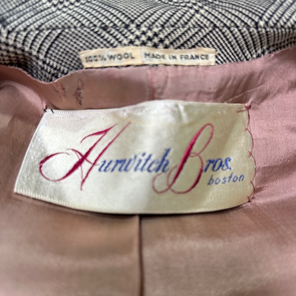 Vintage 1960s Glen Check Plaid Jacket Basta France Hurwitch Bros Boston - Picture 8 of 10